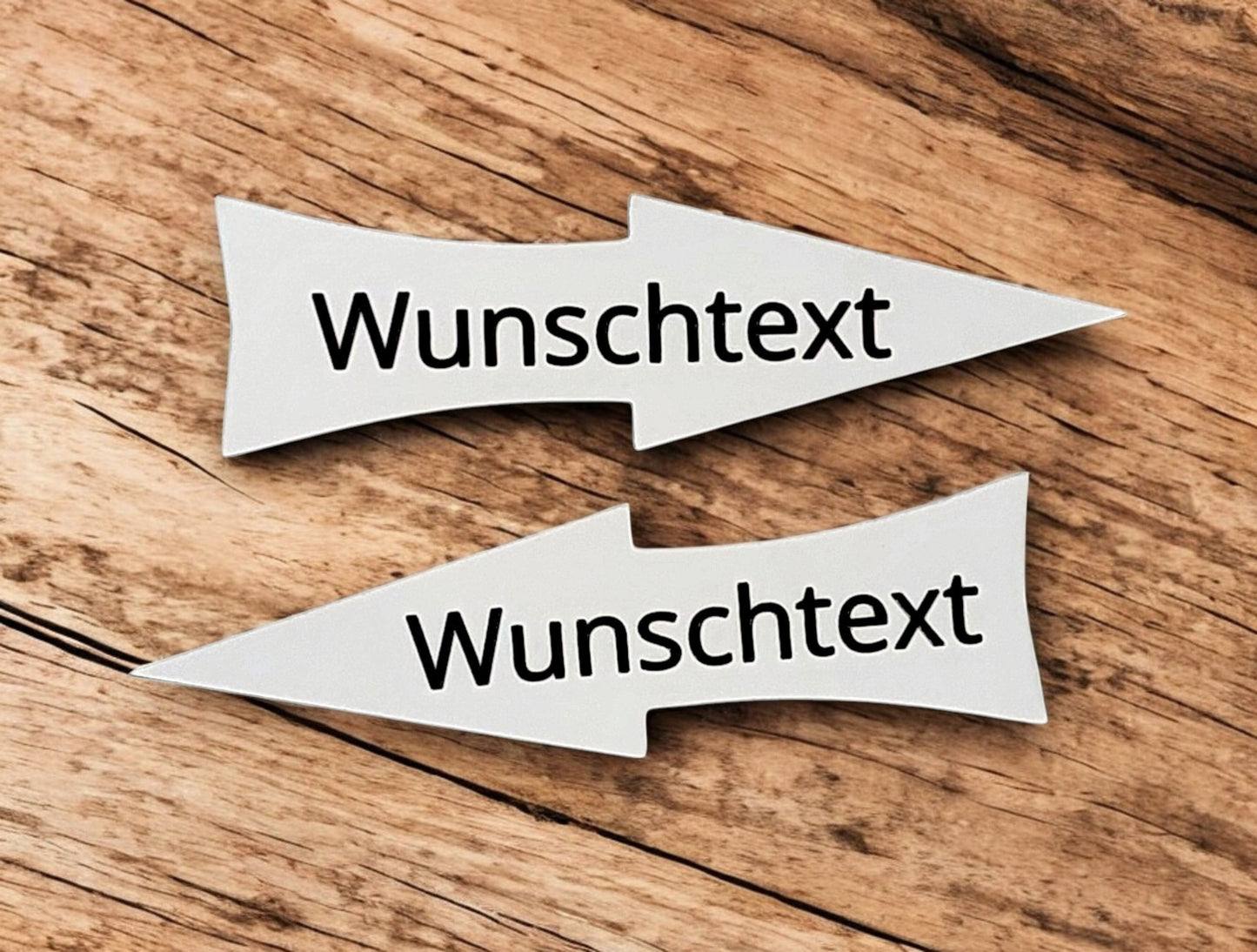 Pfeil Schild mit eigenem Text - Wunschtext Wegweiser - Verschiedene Größen - Wetterfest - Pfeilwegweiser