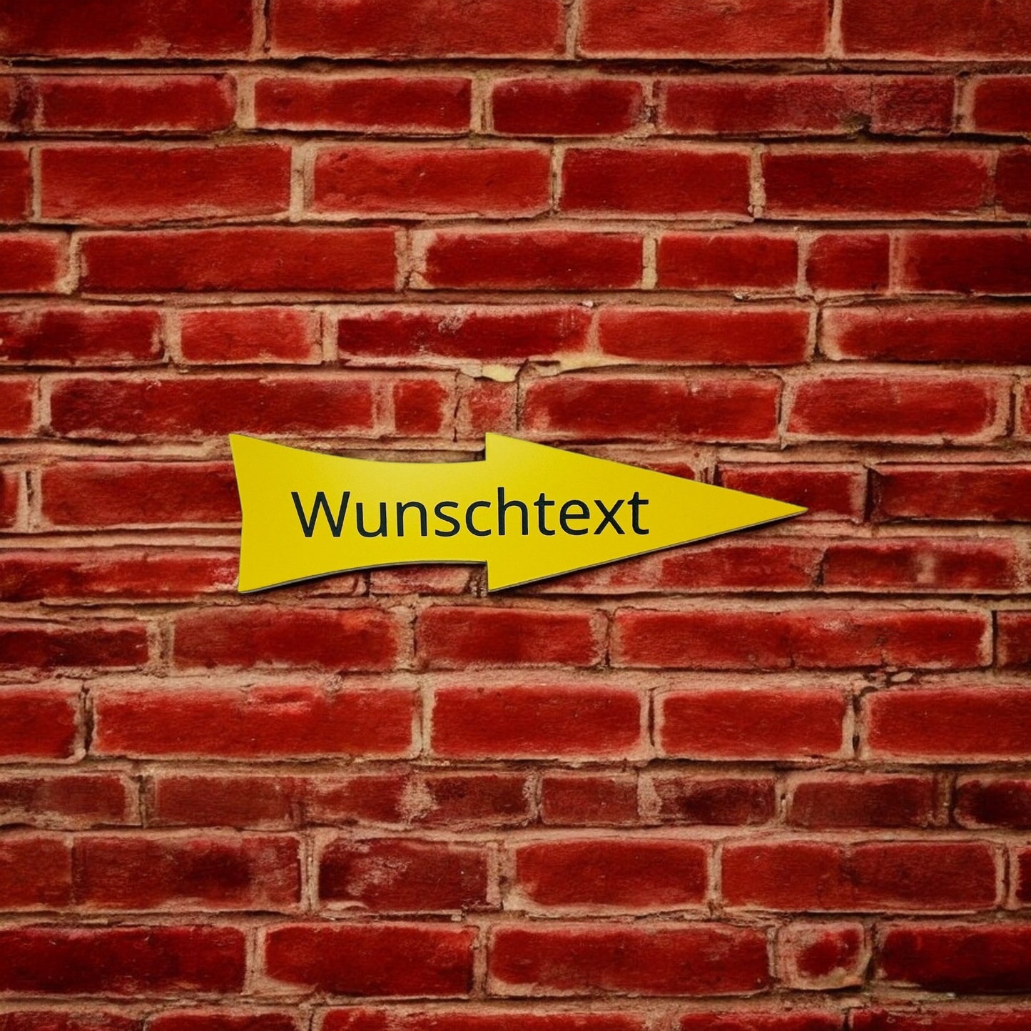 Pfeil Schild mit eigenem Text - Wunschtext Wegweiser - Verschiedene Größen - Wetterfest - Pfeilwegweiser