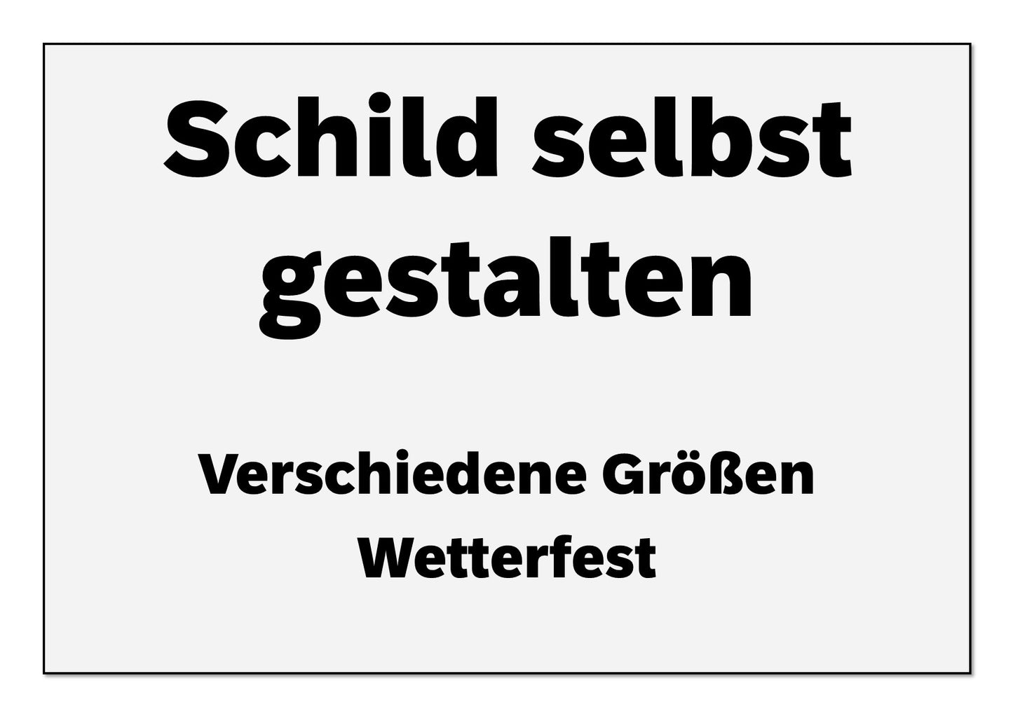 Schild Weiß / Gravur-Schrift Schwarz 3 mm Wetterfest Acryl