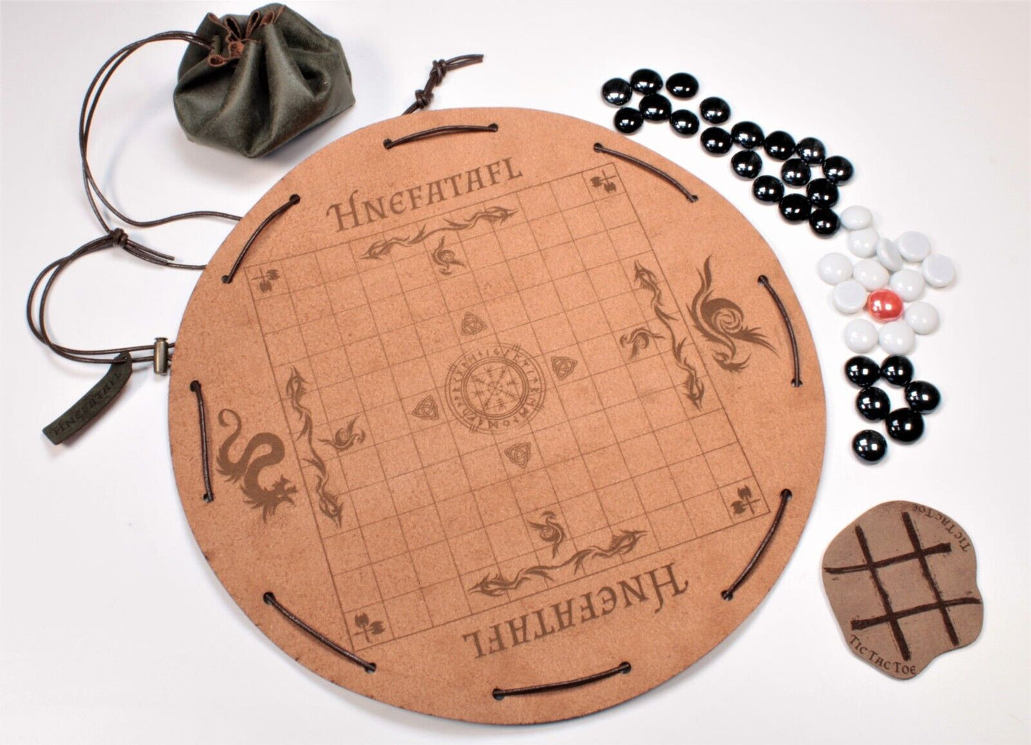 Hnefatafl XL 35 cm Beutel Brettspiel der Wikinger Spiel im Beutel