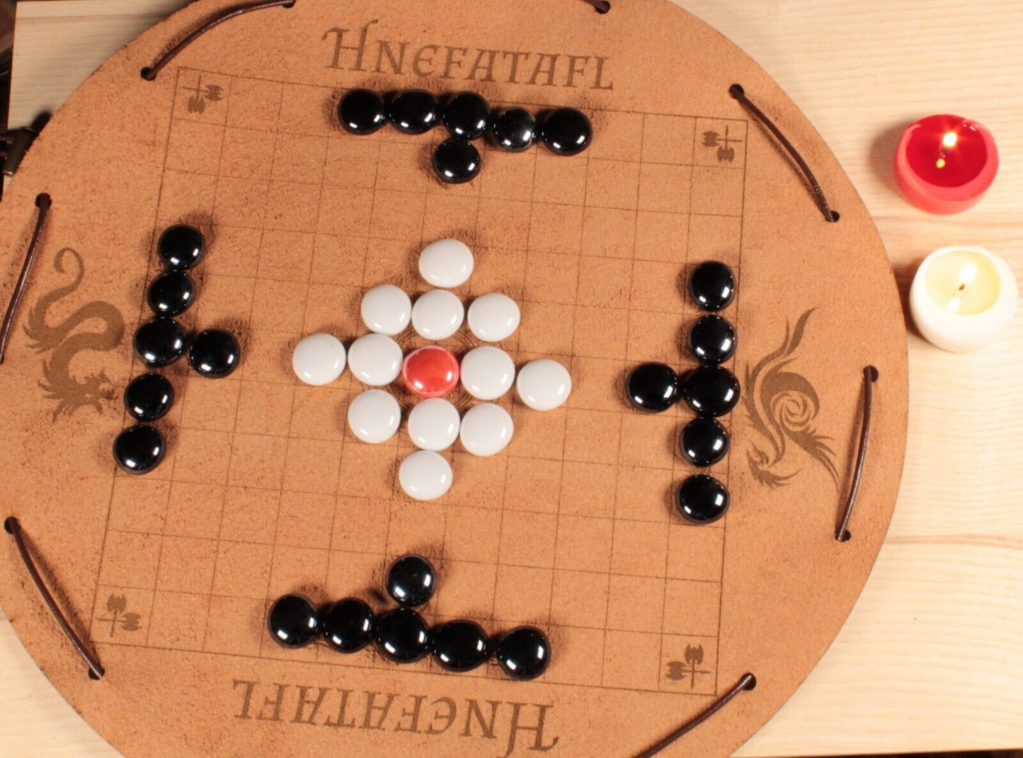 Hnefatafl XL 35 cm Beutel Brettspiel der Wikinger Spiel im Beutel