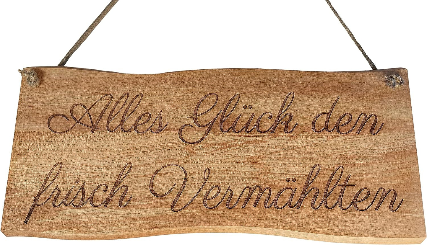 Wunschtext Schild Buche Massiv Verschiedene Größen Wunschtext Personalisiert Gravur Schild Geschenk Holz Buche geölt