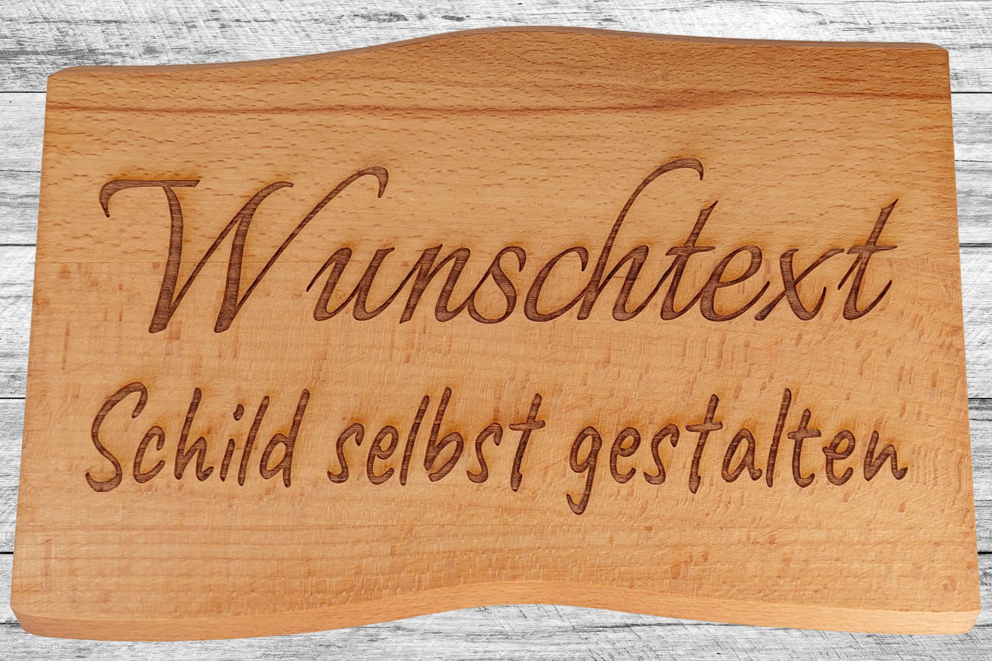 Wunschtext Schild Buche Massiv Verschiedene Größen Wunschtext Personalisiert Gravur Schild Geschenk Holz Buche geölt